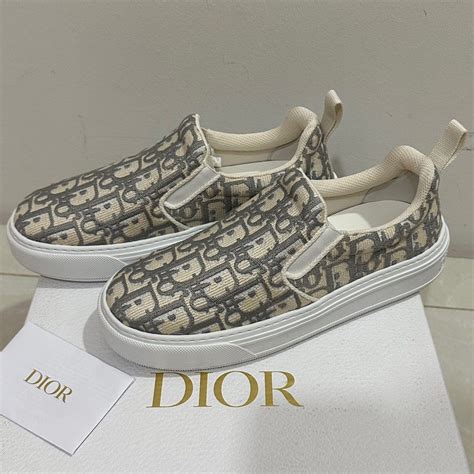 dior slip on sneakers men|Dior beige color men's sneakers.